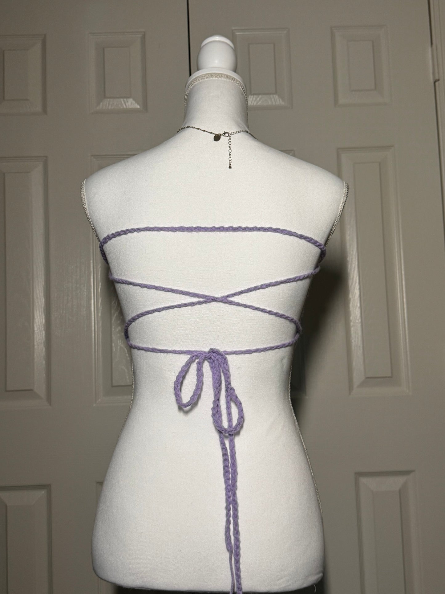 Triangle crochet top